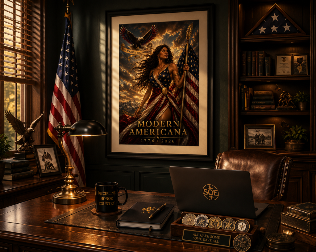 MODERN AMERICANA™ 12×18 Premium Luster Poster Limited America Collection Release