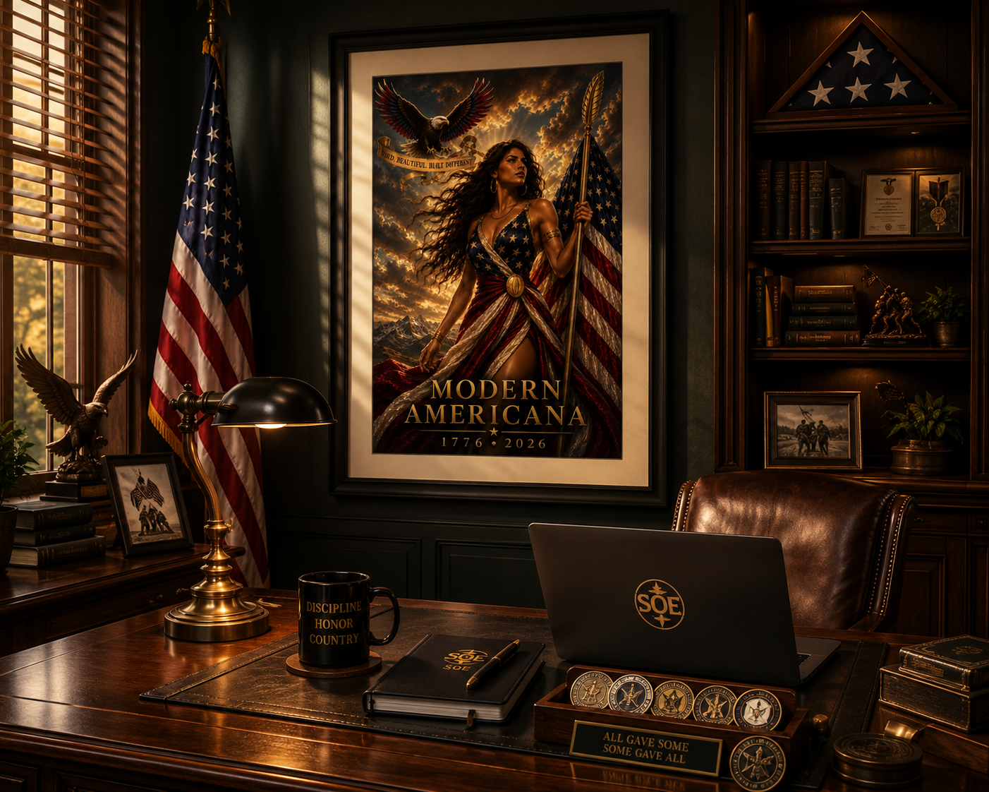 MODERN AMERICANA™ 12×18 Premium Luster Poster Limited America Collection Release