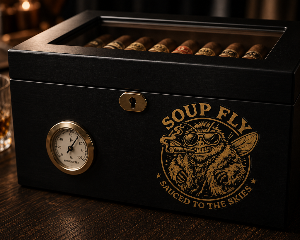 Soup Fly 'Sauced to The Skies" Die-cut Vinyl Sticker