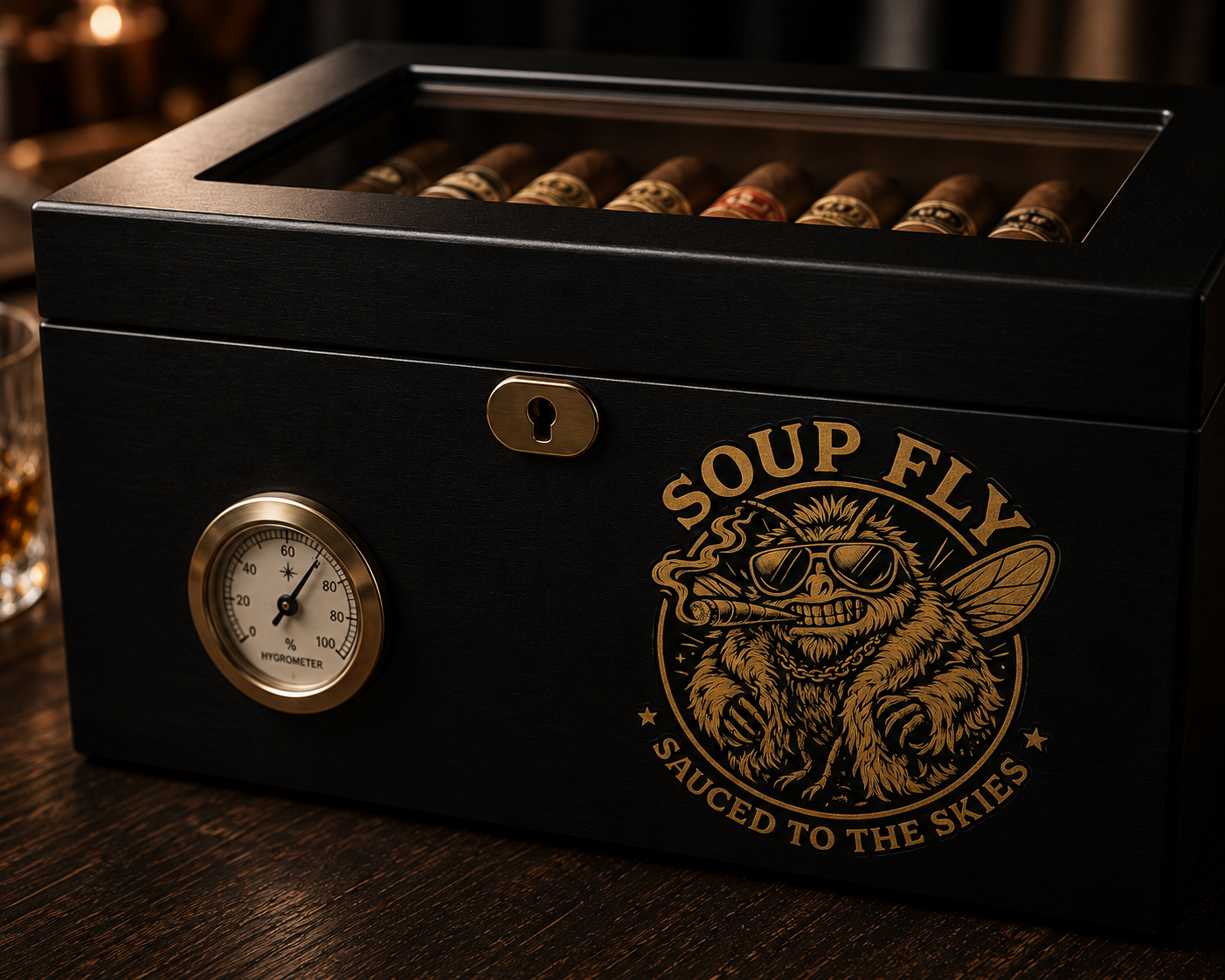 Soup Fly 'Sauced to The Skies" Die-cut Vinyl Sticker