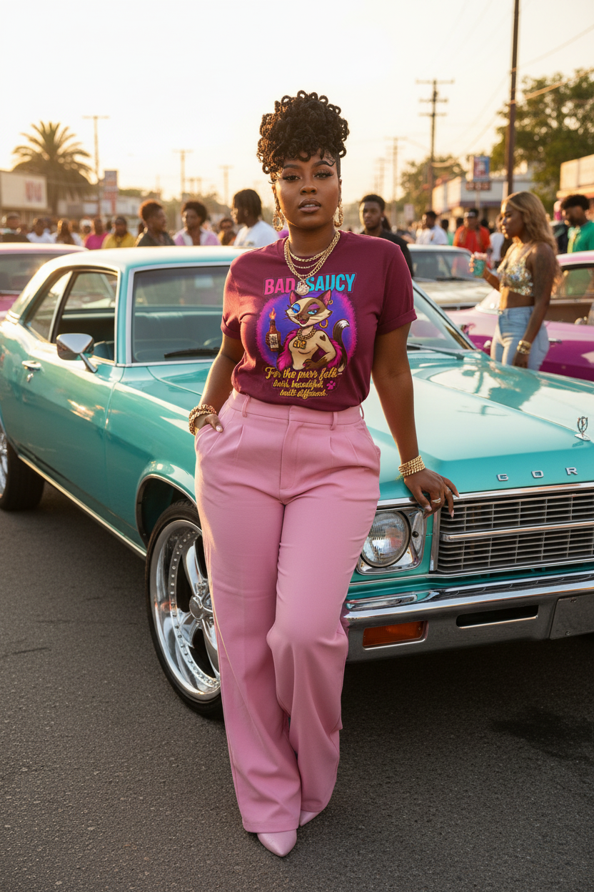 Bad & Saucy - Black Model Candy Teal Donk