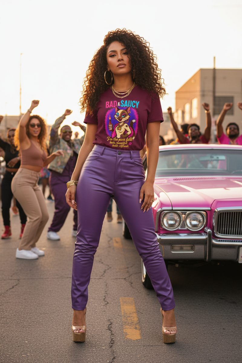 Bad & Saucy - Latina Model Candy Pink Lowrider